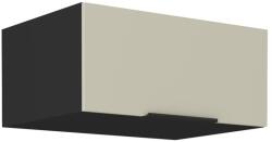 TEMPO KONDELA Felső szekrény, cashmere/fekete, ARAKA 80 NAGU-36 1F - mindigbutor