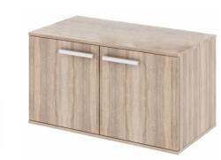 TEMPO KONDELA Alacsony szekrény 2-ajtós, DTD laminált, tölgy sonoma, DUNAJ TYP7 - mindigbutor