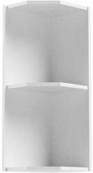 TEMPO KONDELA Felső sarokszekrény, fehér, AURORA G25PZ - mindigbutor