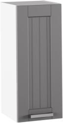 TEMPO KONDELA Felső szekrény, sötétszürke/fehér, JULIA TYP 2 - mindigbutor