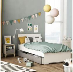 Fortrade Ágy genius (90x200, fehér + szürke) - mindigbutor