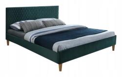 WIPMEB AZURRO VELVET ágy, ágyráccsal 180x200 zöld - mindigbutor