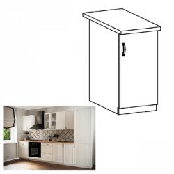 TEMPO KONDELA Alsószekrény D40, jobbos, fehér/sosna Andersen, SICILIA - mindigbutor