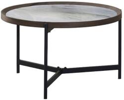 Fortrade Vanos dohányzóasztal kék-fehér mdf - mindigbutor