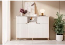 WIPMEB Diamond Di03 Komód 5d Fehér/fehér+led - mindigbutor