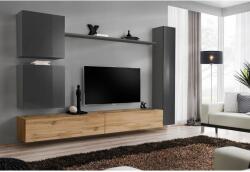 Wipmeble SWITCH 27 szekrénysor VIII szürke-artisan tölgy