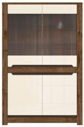 Wipmeble Erika 007 vitrin reg2w2d tölgy texas/világos szürke - mindigbutor