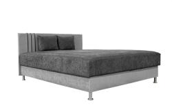 Miló Bútor Dragon rugós klasszikus franciaágy, szürke-világosszürke (160 cm) - mindigbutor