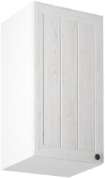 TEMPO KONDELA Felsőszekrény G40, balos, fehér/sosna andersen, PROVANCE - mindigbutor