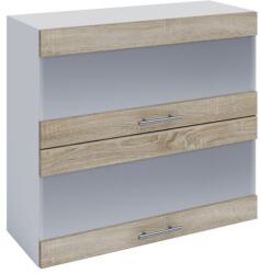 TEMPO KONDELA felsőszekrény, tölgy sonoma/fehér, FABIANA W80K2S - mindigbutor