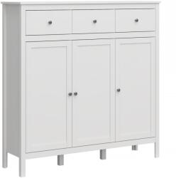 TEMPO KONDELA Komód 3D3S, fehér, OLJE - mindigbutor