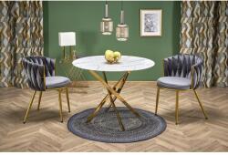 Halmar RAYMOND 2 asztal, fehér márvány / arany - mindigbutor