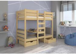 ADRK BART emeletes ágy 180x80, Természetes fenyő - mindigbutor