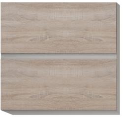 TEMPO KONDELA Felsőszekrény két ajtóval, tölgy sonoma, LINE G60 U - mindigbutor