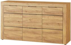 WIPMEB KAMA 45 (komód) tölgy CAMARGUE/fekete - mindigbutor