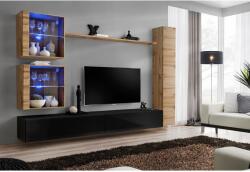 Wipmeble SWITCH 27 szekrénysor XVIII artisan-fekete - mindigbutor