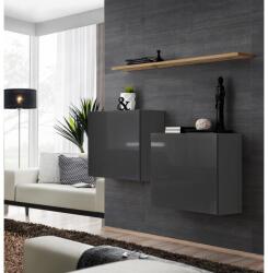 Wipmeble SWITCH 26 szekrénysor SB1 szürke-artisan tölgy - mindigbutor