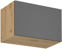 TEMPO KONDELA Felső szekrény, artisan tölgy/szürke matt, LANGEN G60KN - mindigbutor - 29 355 Ft