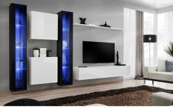 Wipmeble SWITCH 26 szekrénysor XVI fehér- fekete - mindigbutor