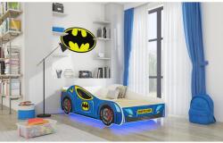 ADRK LED BATCAR matraccal és világítással 140x70 ágy, Kék - mindigbutor