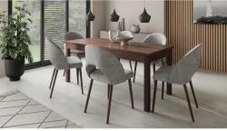 ADRK Asztal és székek garnitúra RODOS 82, Sötét dió - mindigbutor