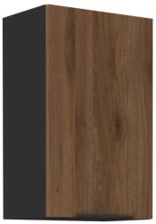 TEMPO KONDELA Felső szekrény, okapi dió/fekete, MENZO 45 G-72 1F - mindigbutor