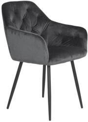 Ateir AS115 Étkezőszék - Sötét szürke bársony