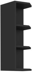 TEMPO KONDELA Felső sarokszekrény fekete, ARAKA/MENZO/SIBER 30 G-72 ZAK - mindigbutor