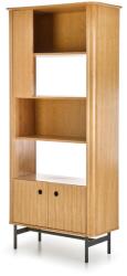 Halmar SMART REG-1 polcos szekrény natúr tölgy/fekete - mindigbutor
