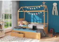 ADRK Jonaszek házikó ágy korláttal 200x90, Bükk - mindigbutor