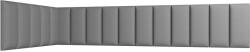 ELTAP Quadratta 100x220x50 kárpitozott panel, szürke - smartbutor