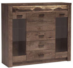 Halmar INDIANAPOLIS szekrény, szín: I8 sötét kőrisfa - smartbutor