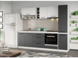 Mobiro Lorand szürke-fehér konyhabútor - 16 - 243, 2 cm - mindigbutor