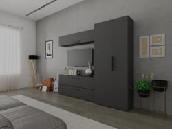 Mobiro Star Nappali Szekrénysor C72- Antracit Szürke színben