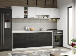 Mobiro Ferrara konyha Luna fehérrel - 10 - 260 cm - smartbutor