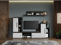 Mobiro MAX C04 nappali szekrénysor fehér-ferrara színben - smartbutor