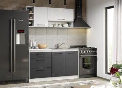 Mobiro Lorand szürke-fehér konyhabútor - 03 - 143, 2 cm