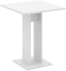 TEMPO KONDELA Étkezőasztal, fehér, 67, 5x67, 5 cm, EVERET - smartbutor
