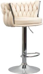 TEMPO KONDELA Design bárszék, bézs Velvet szövet/króm, BRIN - mindigbutor