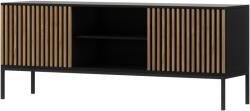 Eltap Meorati 150 médiaszekrény fekete, artisan oak tv szekrény, fekete - mindigbutor