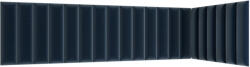 ELTAP Quadratta 210x90x60 kárpitozott panel, sötétkék - smartbutor