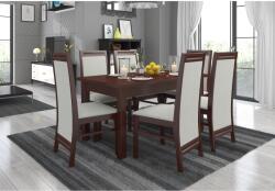 ADRK RODOS 7 asztal és szék készlet, Sötét dió - mindigbutor