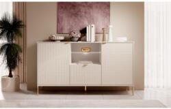 WIPMEB Diamond Di02 Komód 3d Bézs/bézs+led - mindigbutor