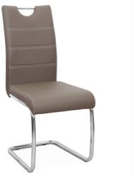 TEMPO KONDELA Étkezőszék, barna/világos varrat, ABIRA NEW