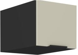 TEMPO KONDELA Felső szekrény, cashmere/fekete, ARAKA 40 NAGU-36 1F - mindigbutor