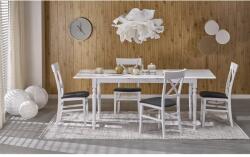 Halmar NELSON bővíthető étkezőasztal, téglalap alakú, szín: fehér - mindigbutor