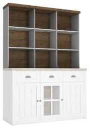 TEMPO KONDELA Felsőszekrény komódhoz, sosna Andersen/tölgy lefkas, PROVANCE - mindigbutor