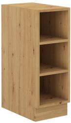 TEMPO KONDELA Alsó polcos szekrény, fehér/artisan tölgy, LULA 30 D OTW BB - mindigbutor