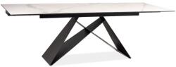 WIPMEB WESTIN III asztal 160-240 CERAMIC fehér/fekete MATT