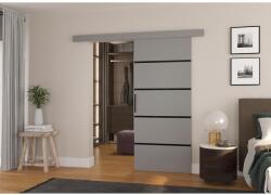 ADRK MUSCHU 96 fali tolóajtó, Grafitszürke, Fekete